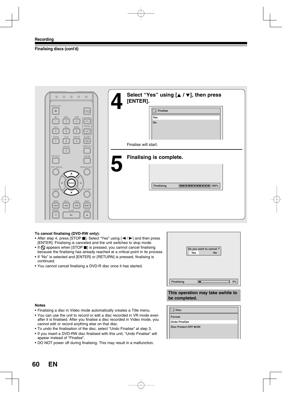 60 en | Toshiba D-R160SB User Manual | Page 60 / 67