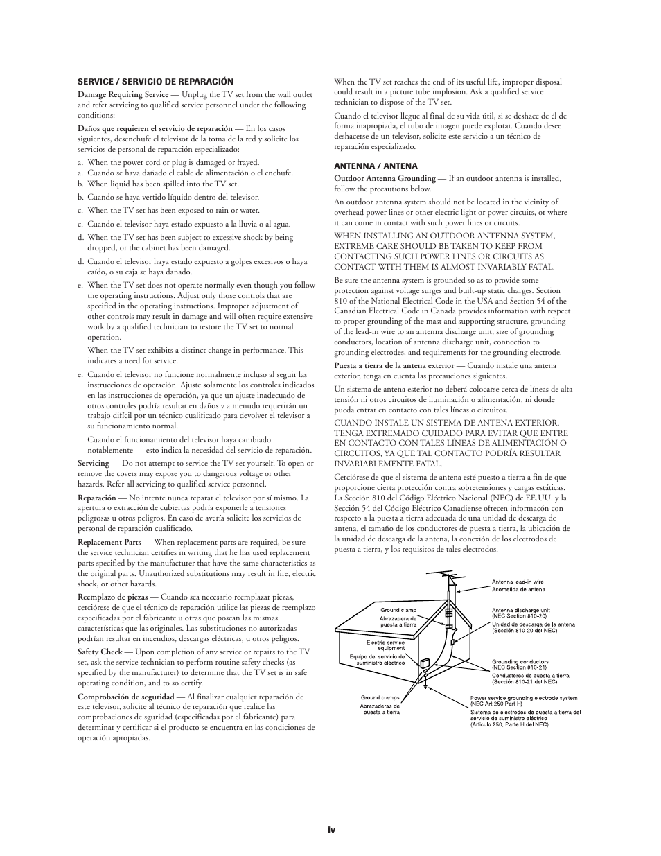 Toshiba CN36V51 User Manual | Page 4 / 42