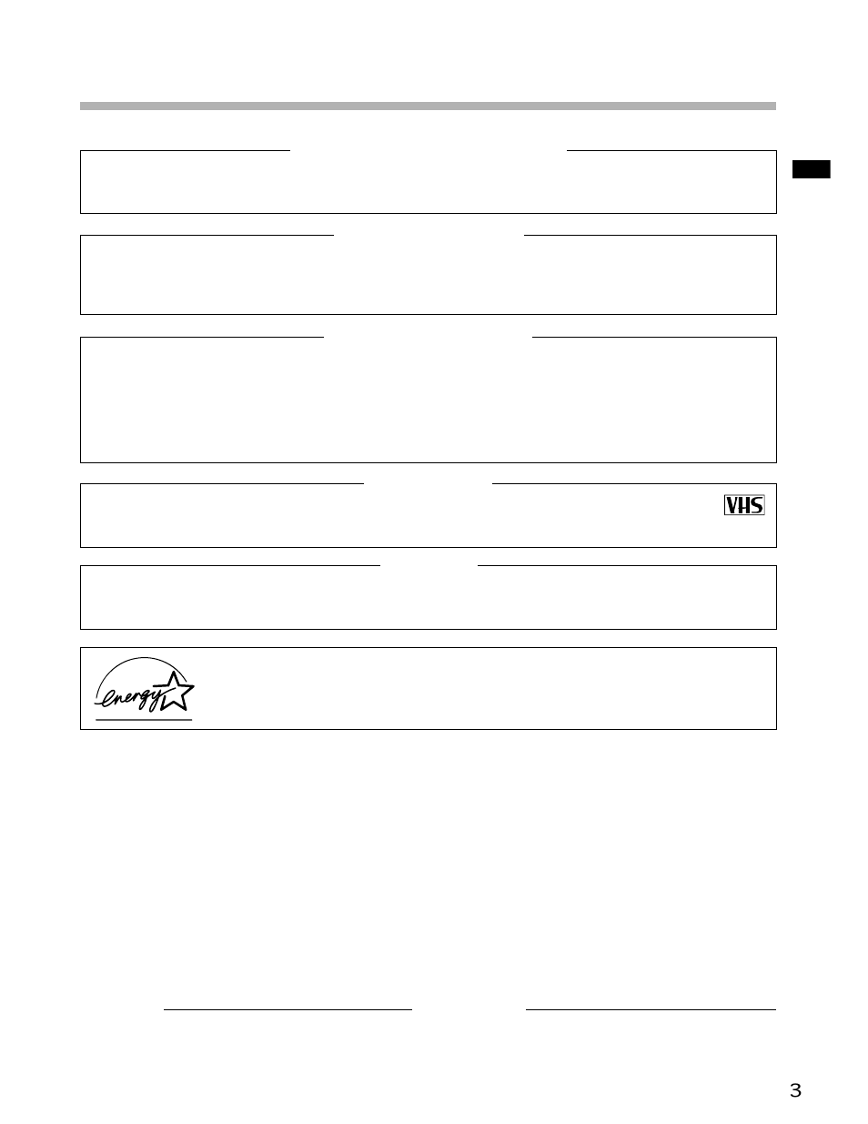 Important precautions | Toshiba W-706 User Manual | Page 3 / 49