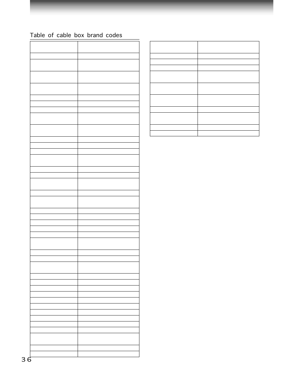 Cable box set-up (continued) | Toshiba W-706 User Manual | Page 36 / 49