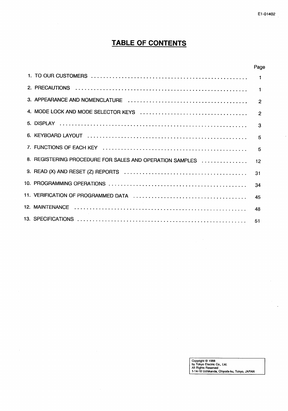 Toshiba TEC MA-71 User Manual | Page 3 / 55