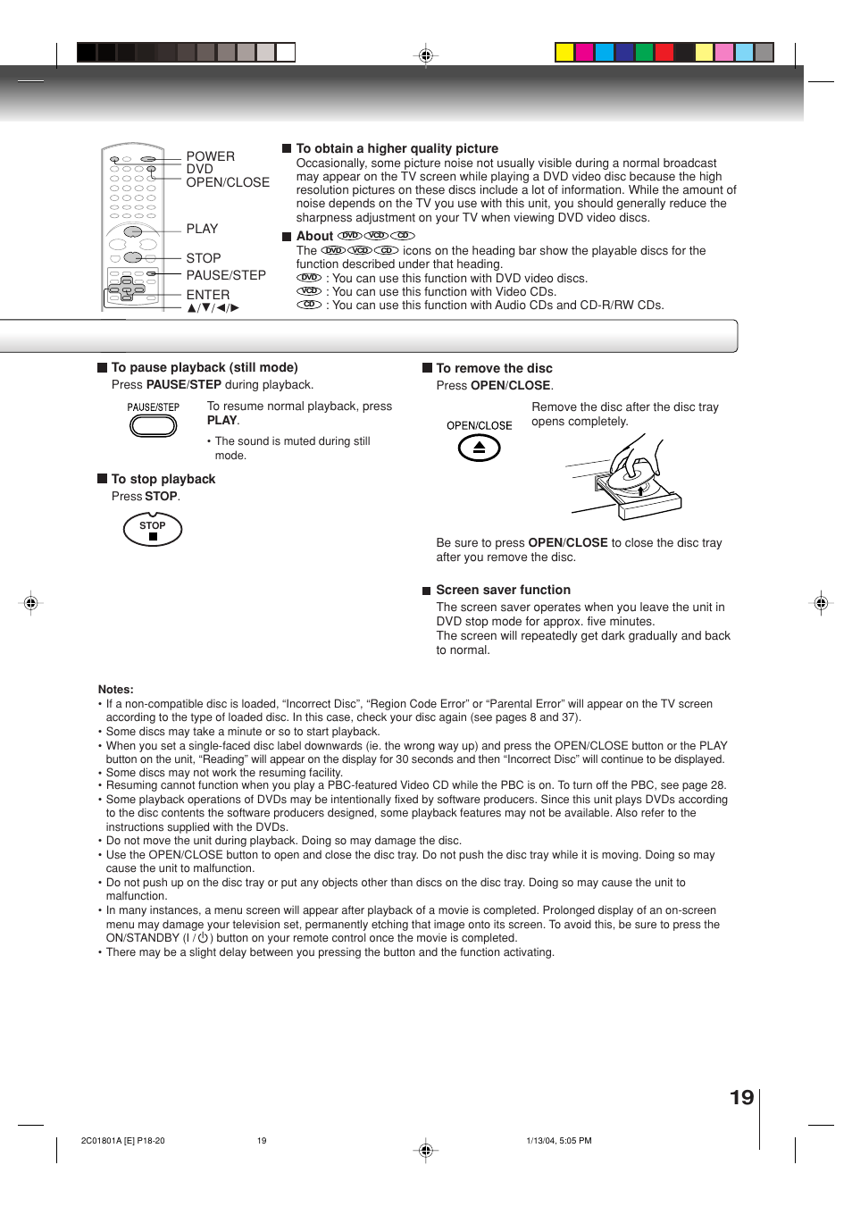 Toshiba SD-3860SC User Manual | Page 19 / 44