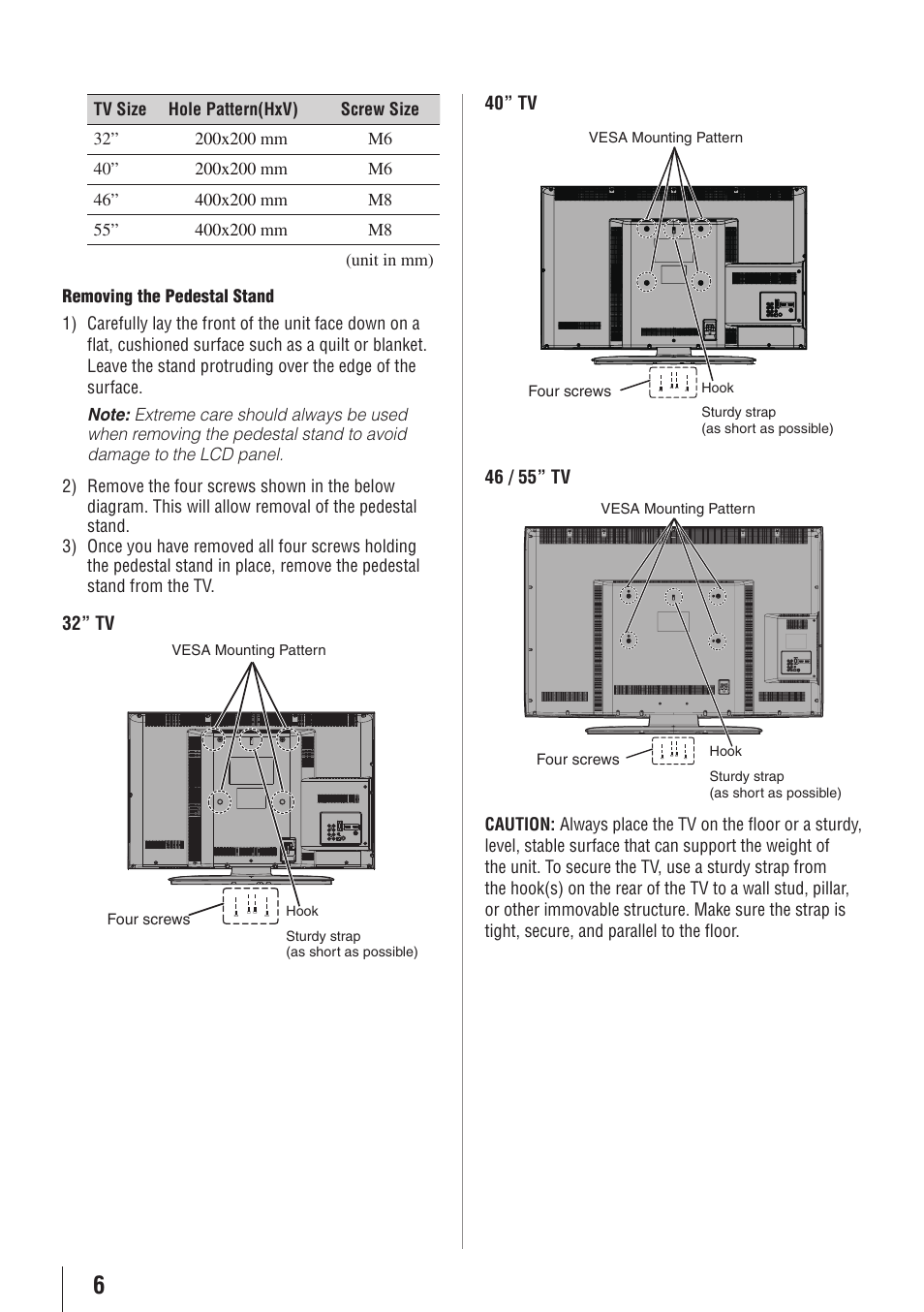 Toshiba 32C110U User Manual | Page 6 / 62