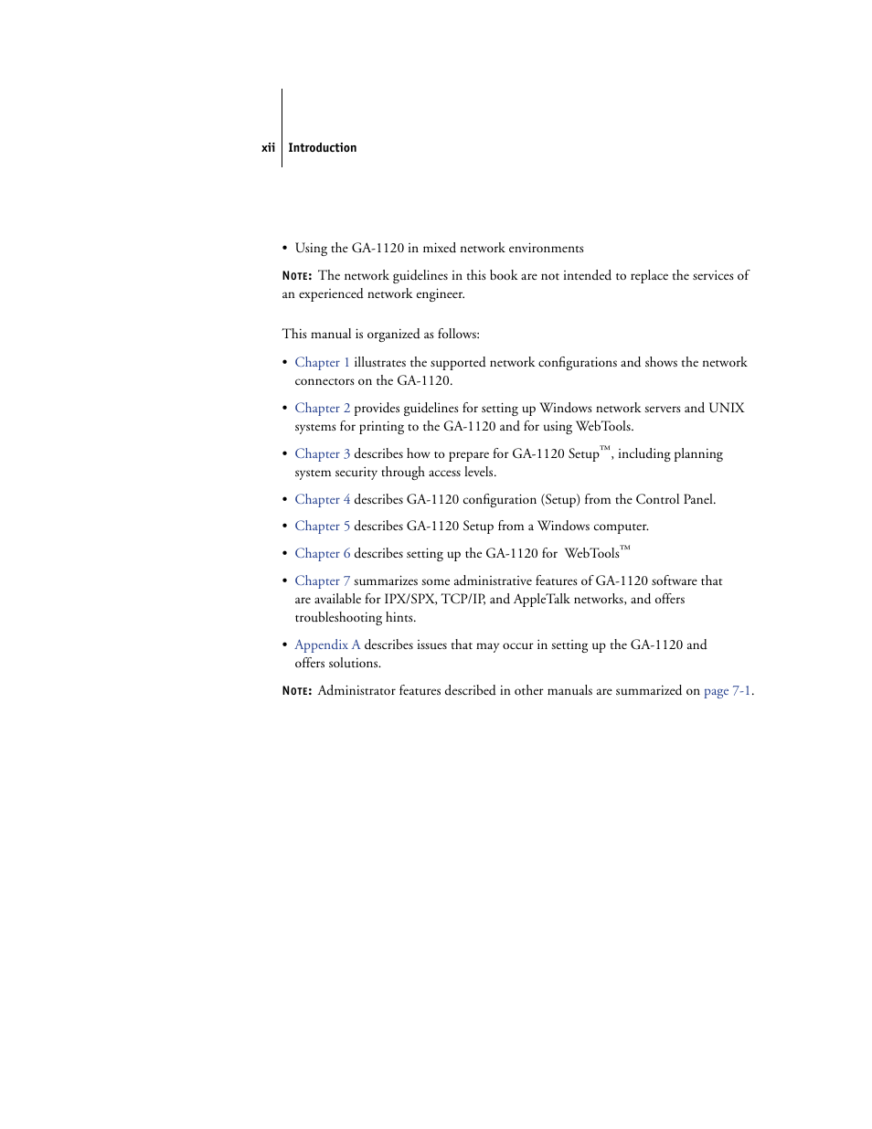 Toshiba GA-1120 User Manual | Page 12 / 168