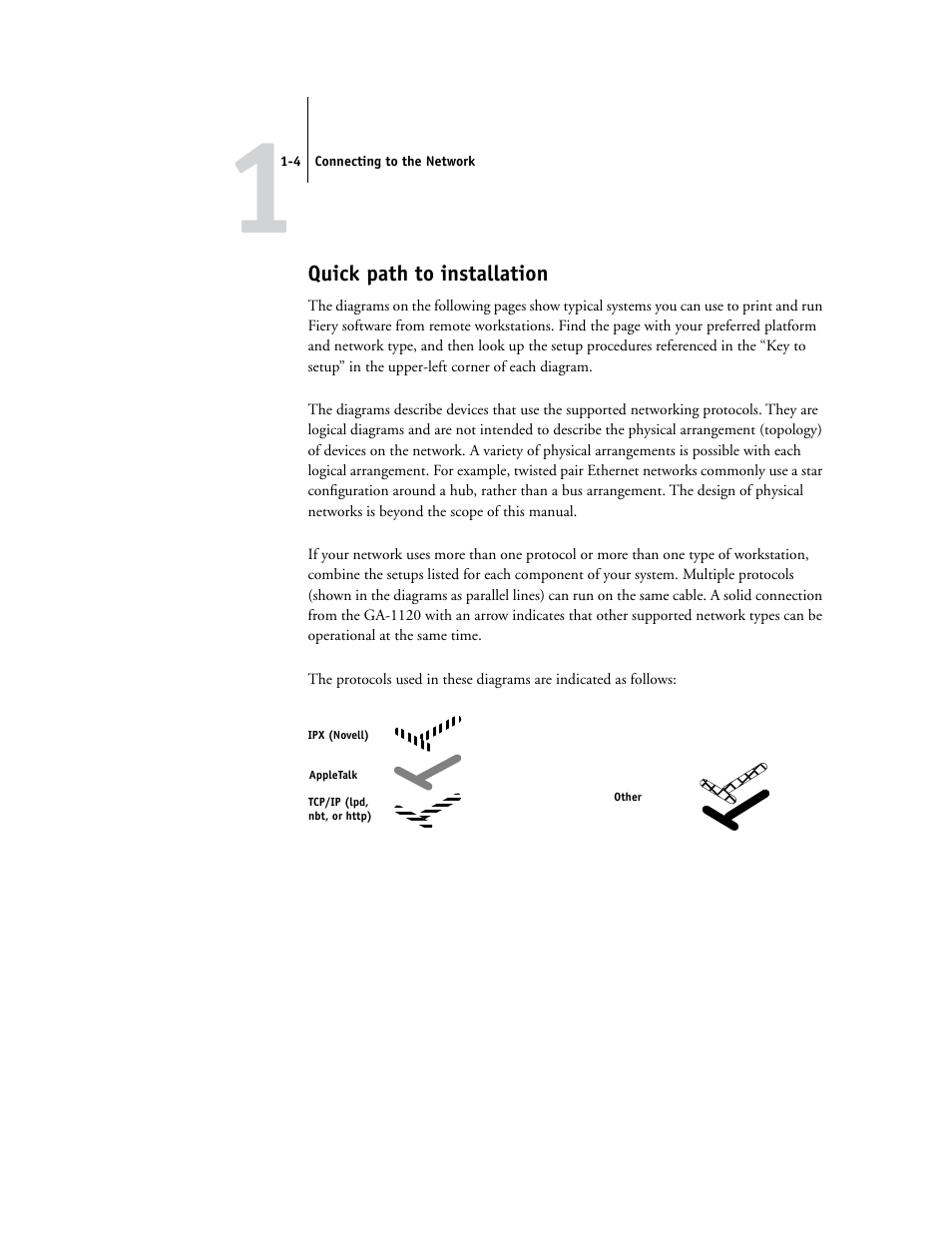 Quick path to installation | Toshiba GA-1120 User Manual | Page 16 / 168