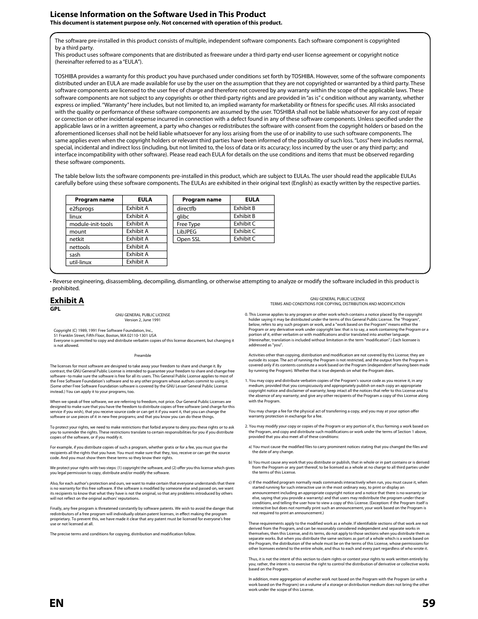 59 en, Exhibit a | Toshiba BDX2000KU User Manual | Page 59 / 67