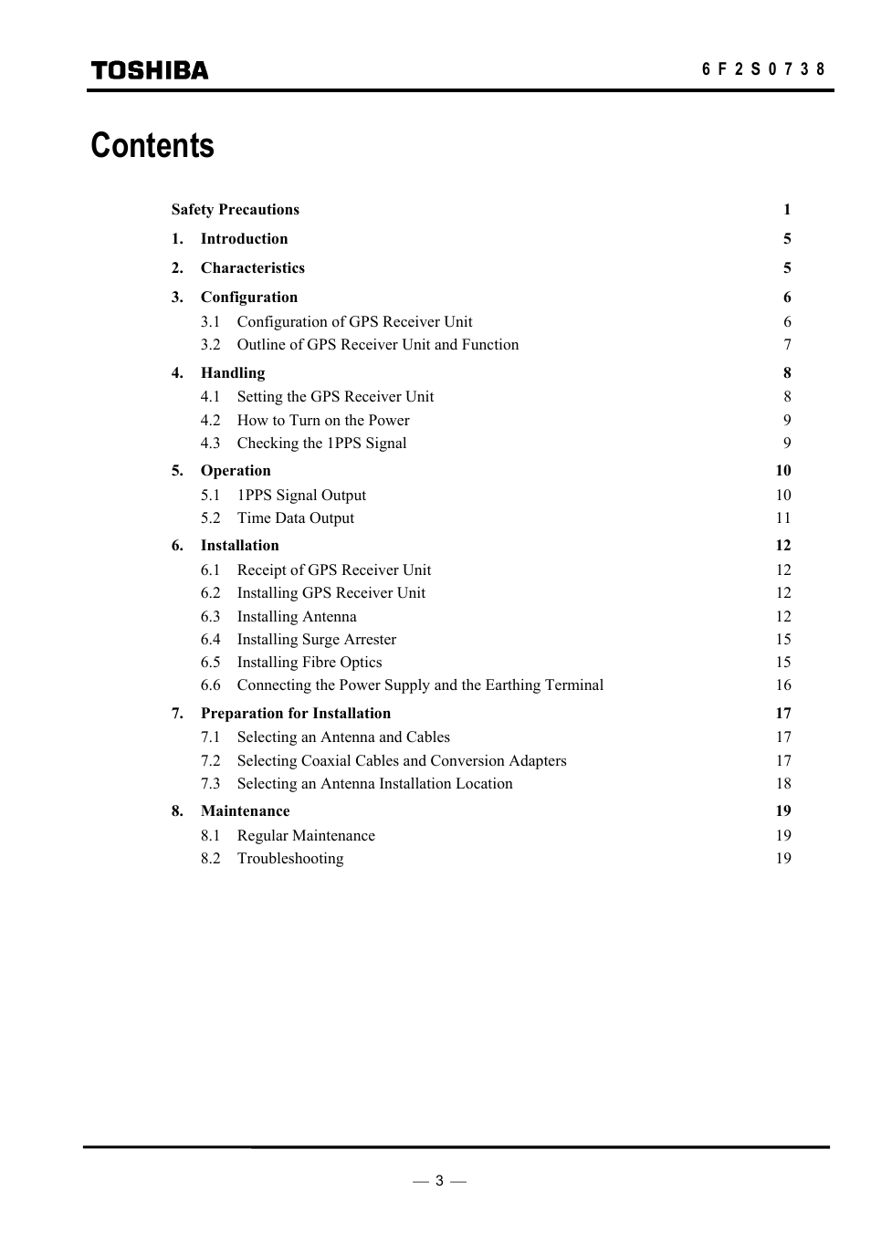 Toshiba HHGP1 User Manual | Page 5 / 37