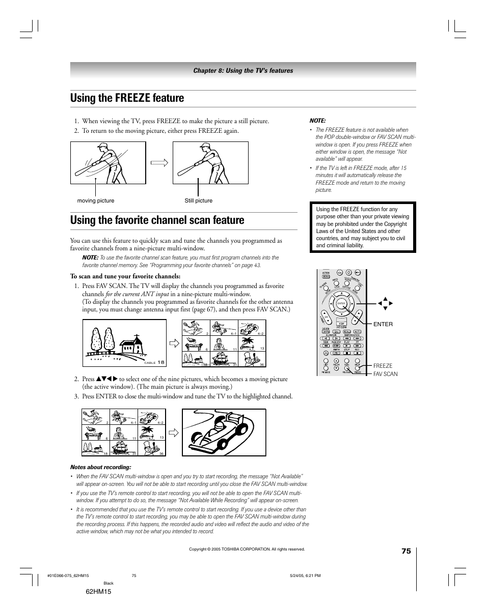 62hm15 | Toshiba Integrated High Definition DLP 62HM15 User Manual | Page 75 / 108