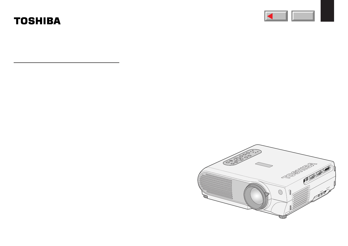 Toshiba TLPX10E User Manual | 100 pages