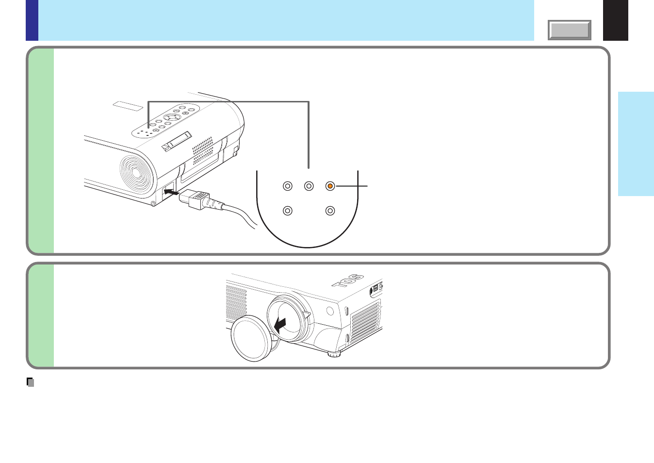 Floor-mounted projector placement (continued) | Toshiba TLPX10E User Manual | Page 19 / 100