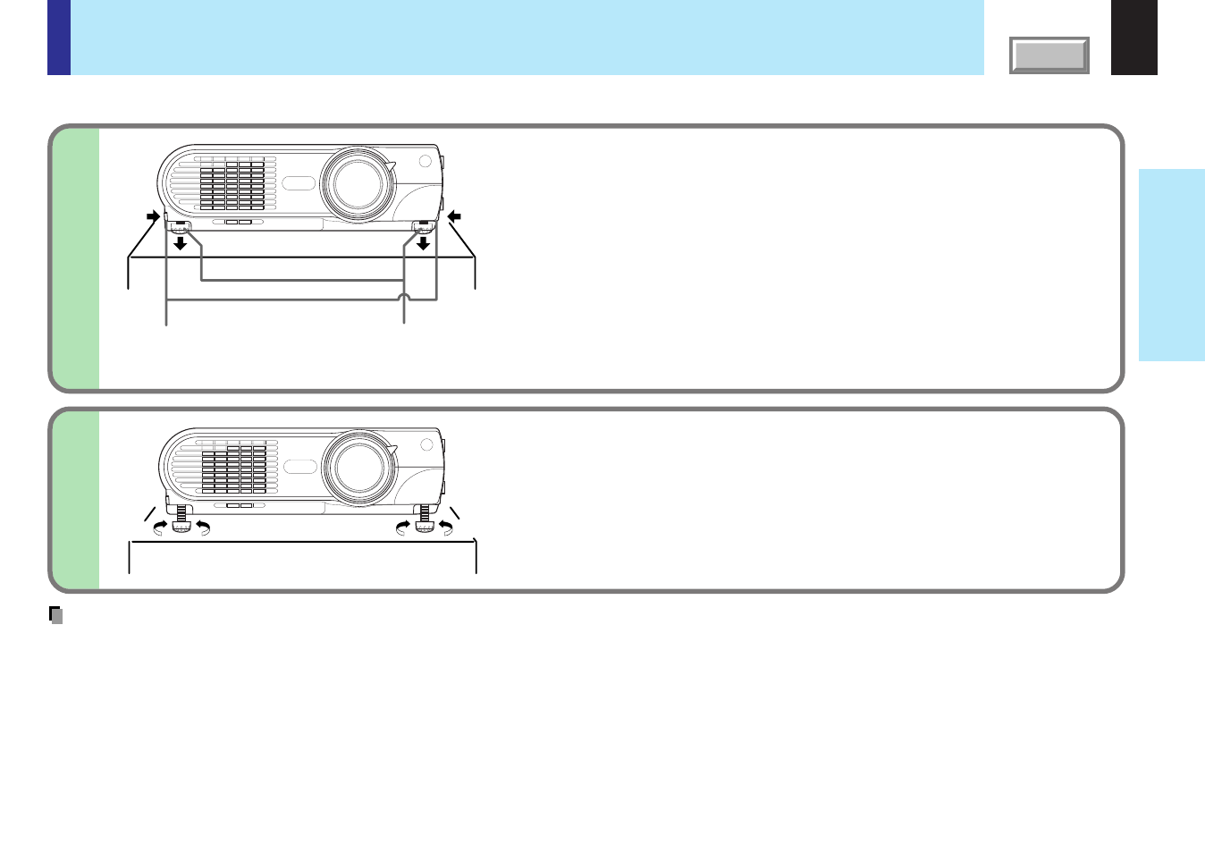 Projector placement angle adjustment | Toshiba TLPX10E User Manual | Page 20 / 100