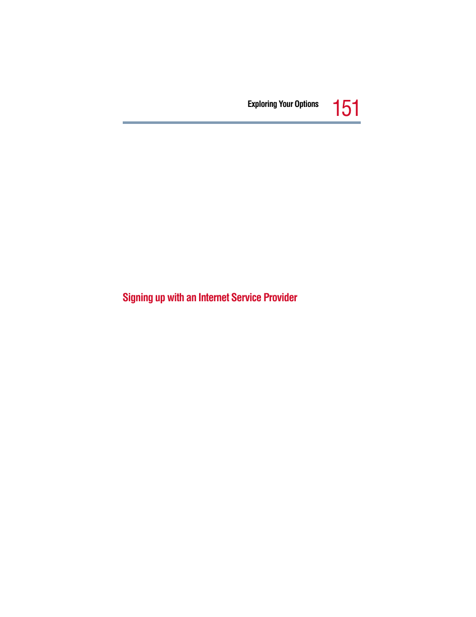 Signing up with an internet service provider | Toshiba 1805 User Manual | Page 151 / 261