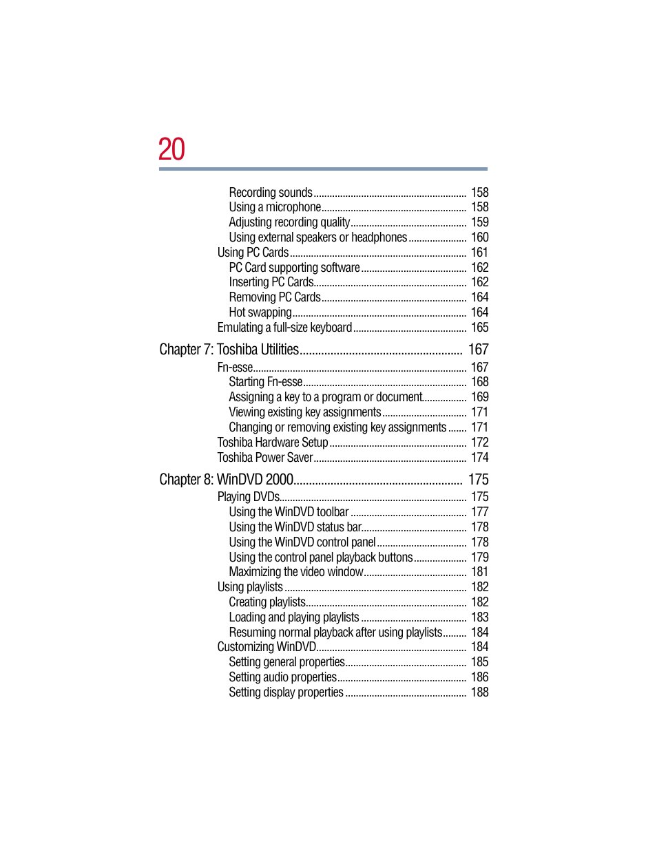 Toshiba 1805 User Manual | Page 20 / 261