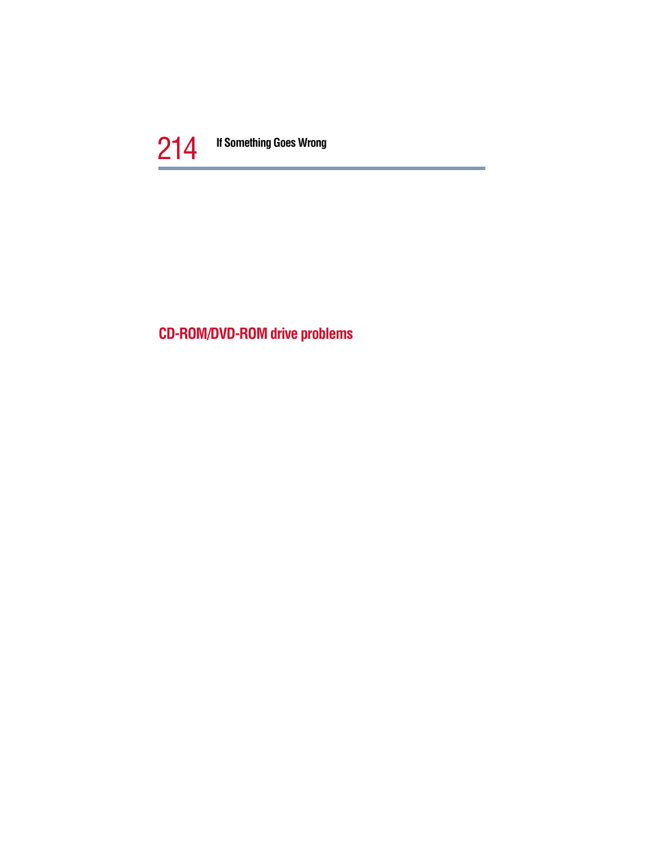 Cd-rom/dvd-rom drive problems | Toshiba 1805 User Manual | Page 214 / 261