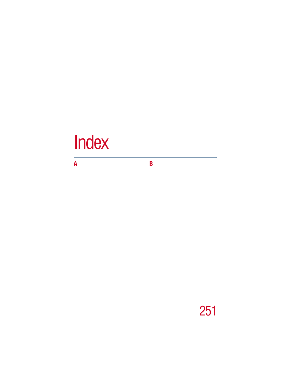 Index | Toshiba 1805 User Manual | Page 251 / 261