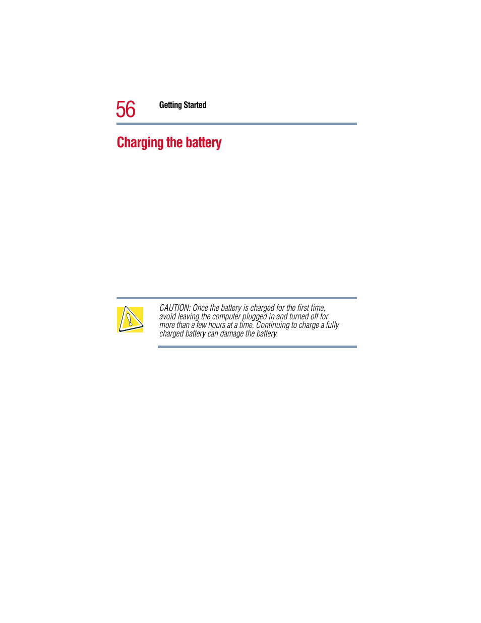 Charging the battery | Toshiba 1805 User Manual | Page 56 / 261