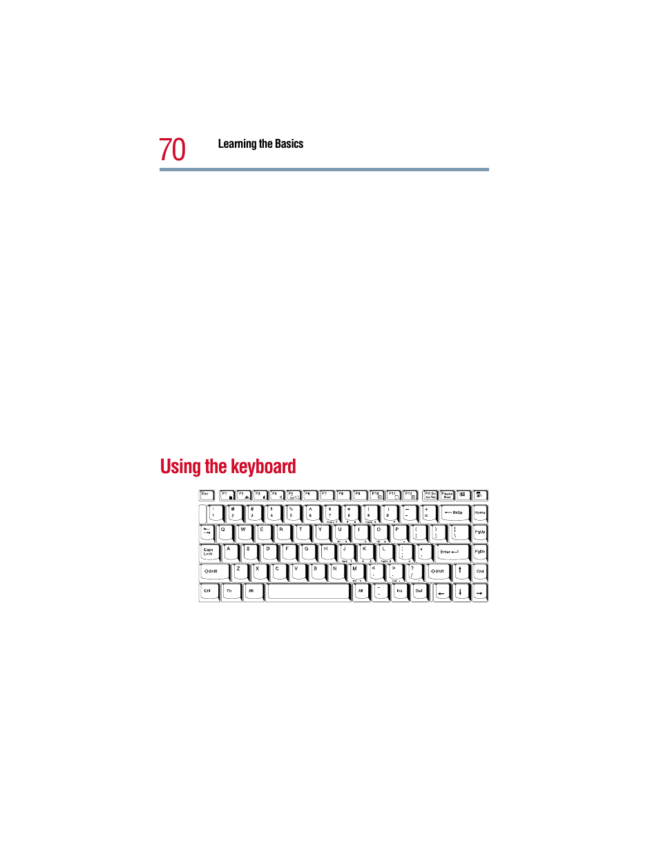 Using the keyboard, Re information, see, Using the keyboard” on | Toshiba 1805 User Manual | Page 70 / 261
