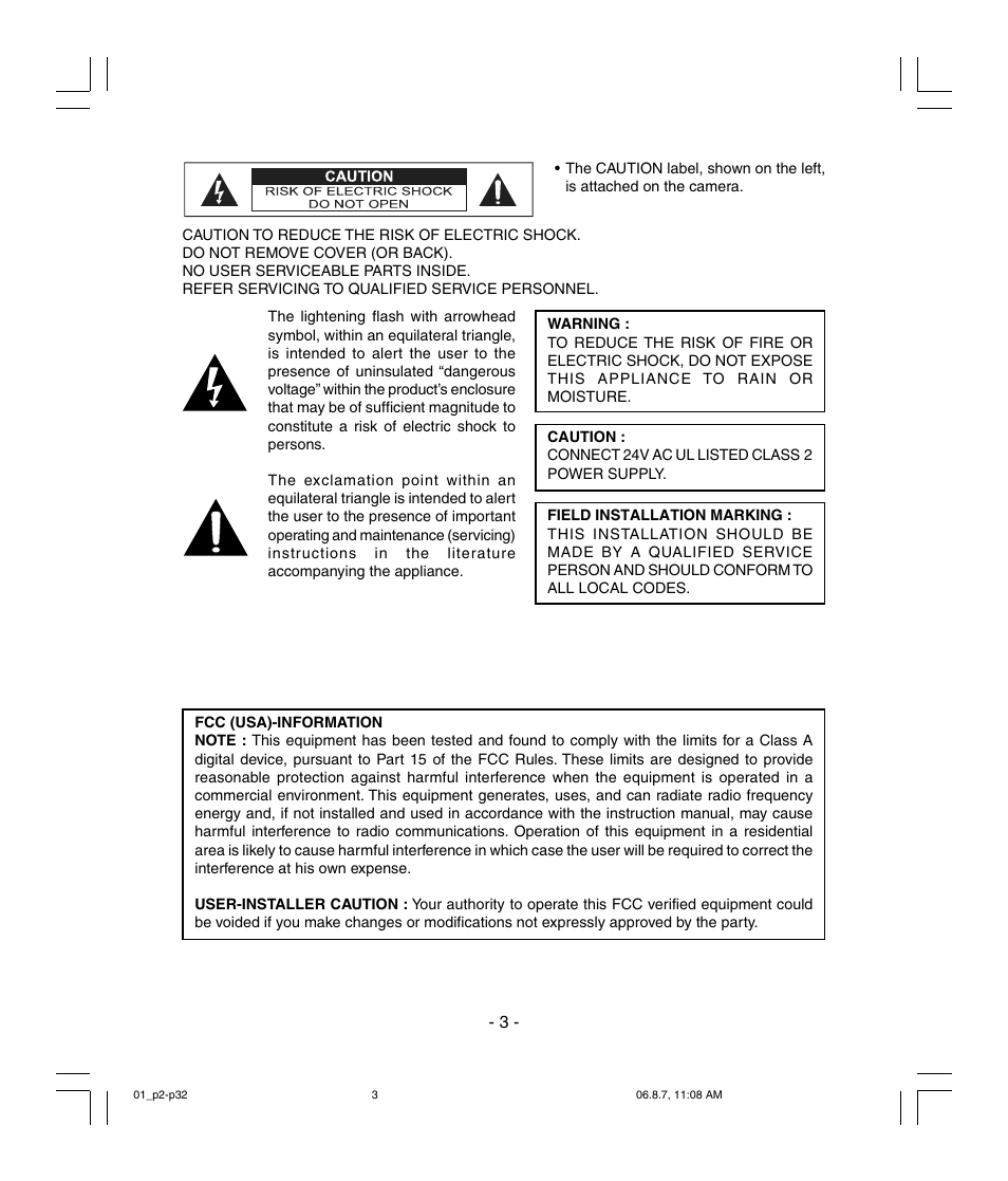 Toshiba IK-6410A User Manual | Page 3 / 16