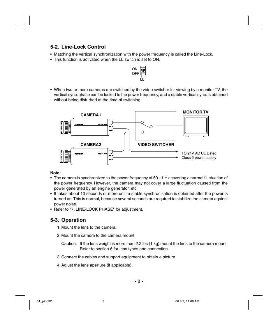 Toshiba IK-6410A User Manual | Page 8 / 16