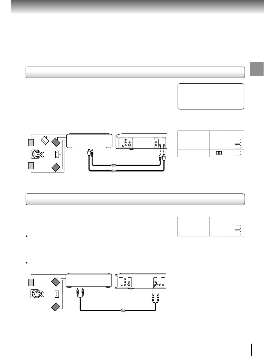 Connections, Make the following setting, Connect either | Toshiba SD-3750 User Manual | Page 20 / 66