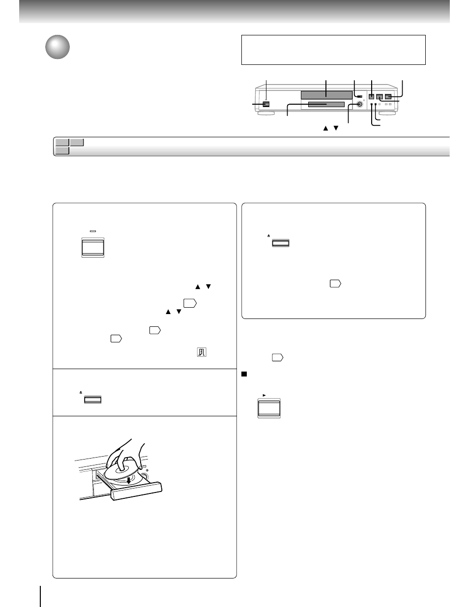 Playing a disc, Basic playback | Toshiba SD-3750 User Manual | Page 24 / 66