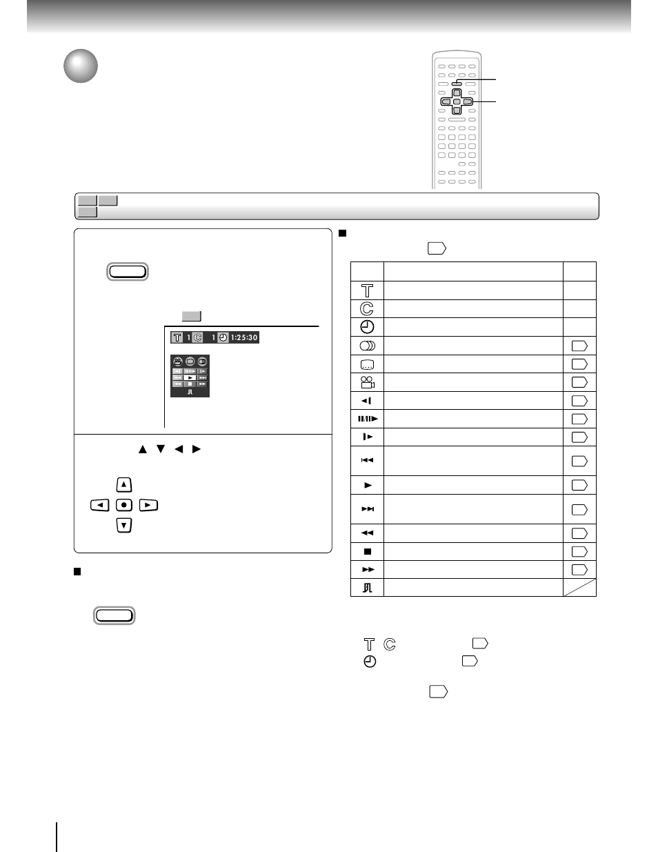 Using the graphic remote control - v-remote, Using the graphic remote control | Toshiba SD-3750 User Manual | Page 42 / 66