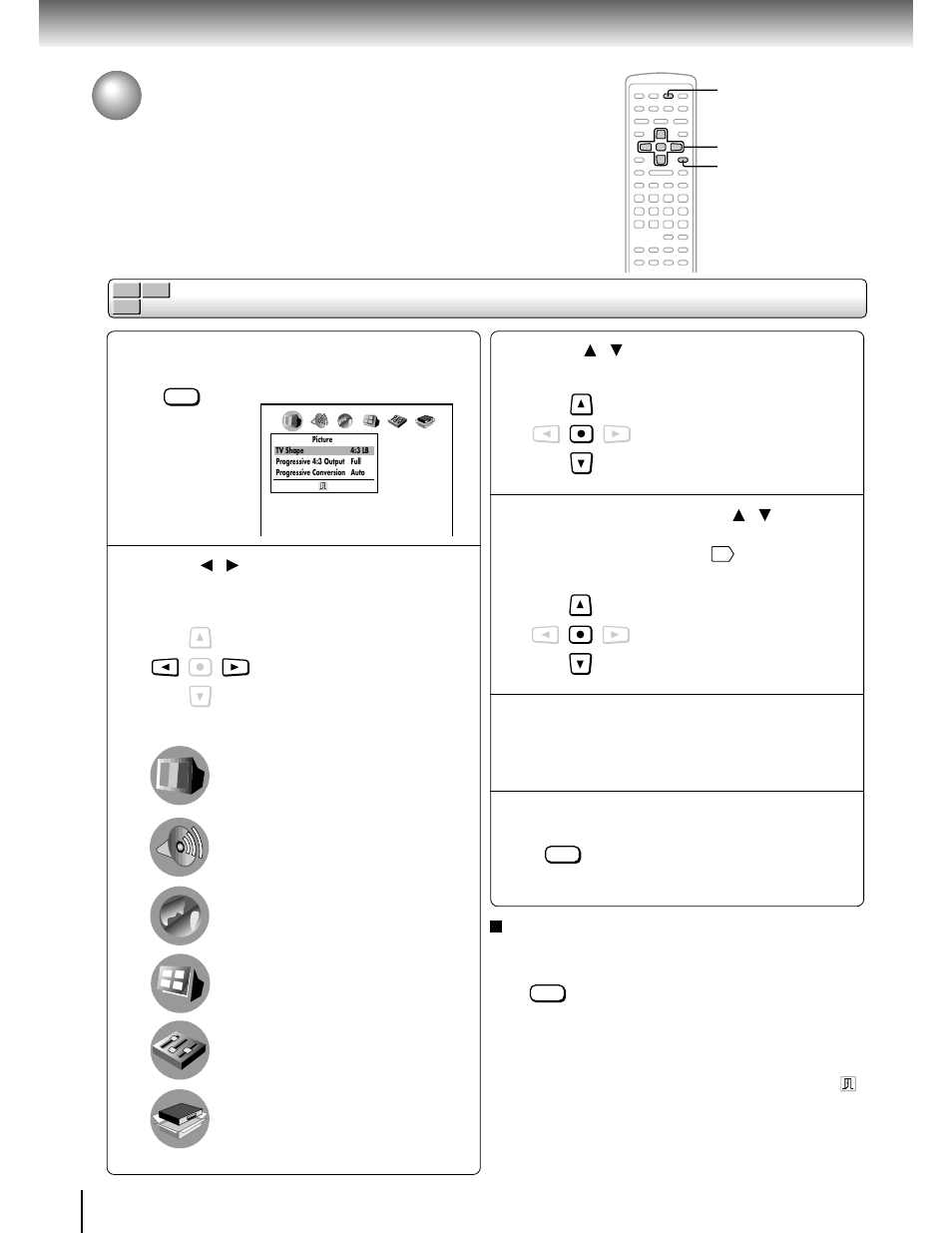 Customizing the function settings, Setting procedure | Toshiba SD-3750 User Manual | Page 51 / 66