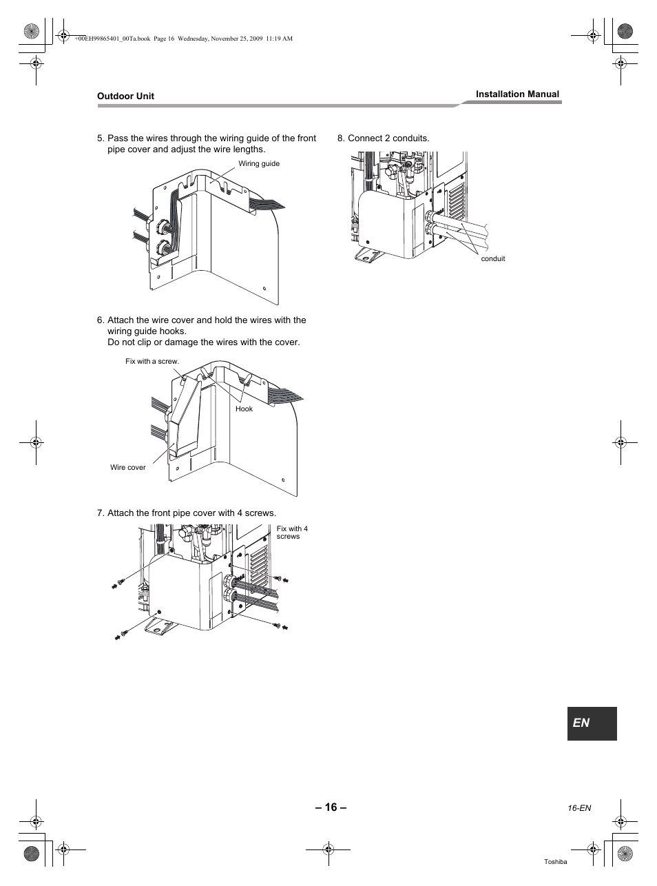 Toshiba CARRIER RAV-SP240AT2-UL User Manual | Page 17 / 24
