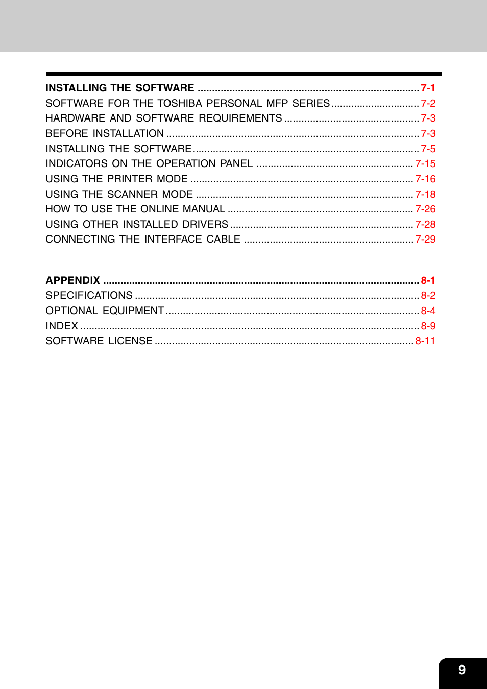 Toshiba 120/150 User Manual | Page 10 / 94
