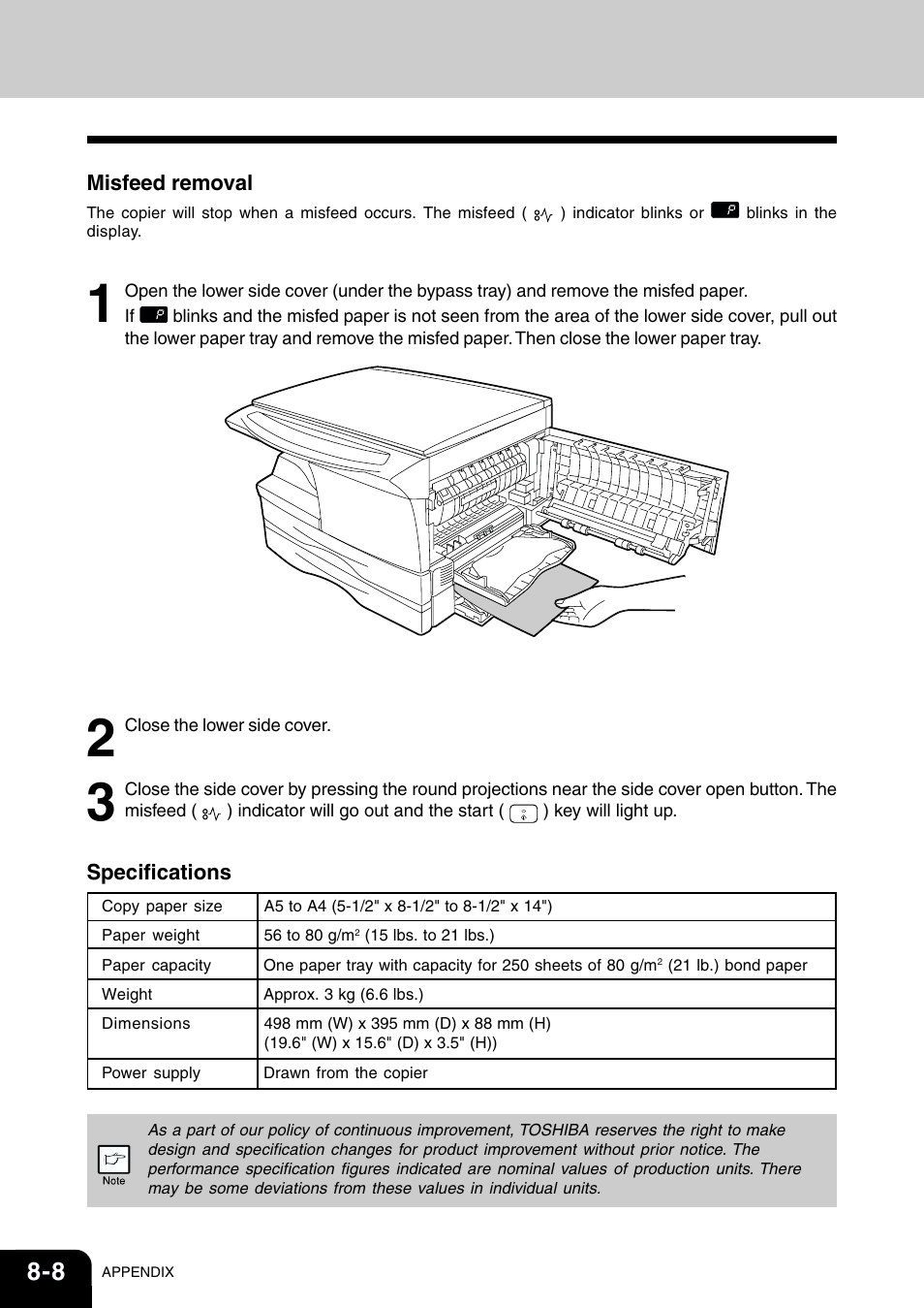 Toshiba 120/150 User Manual | Page 89 / 94