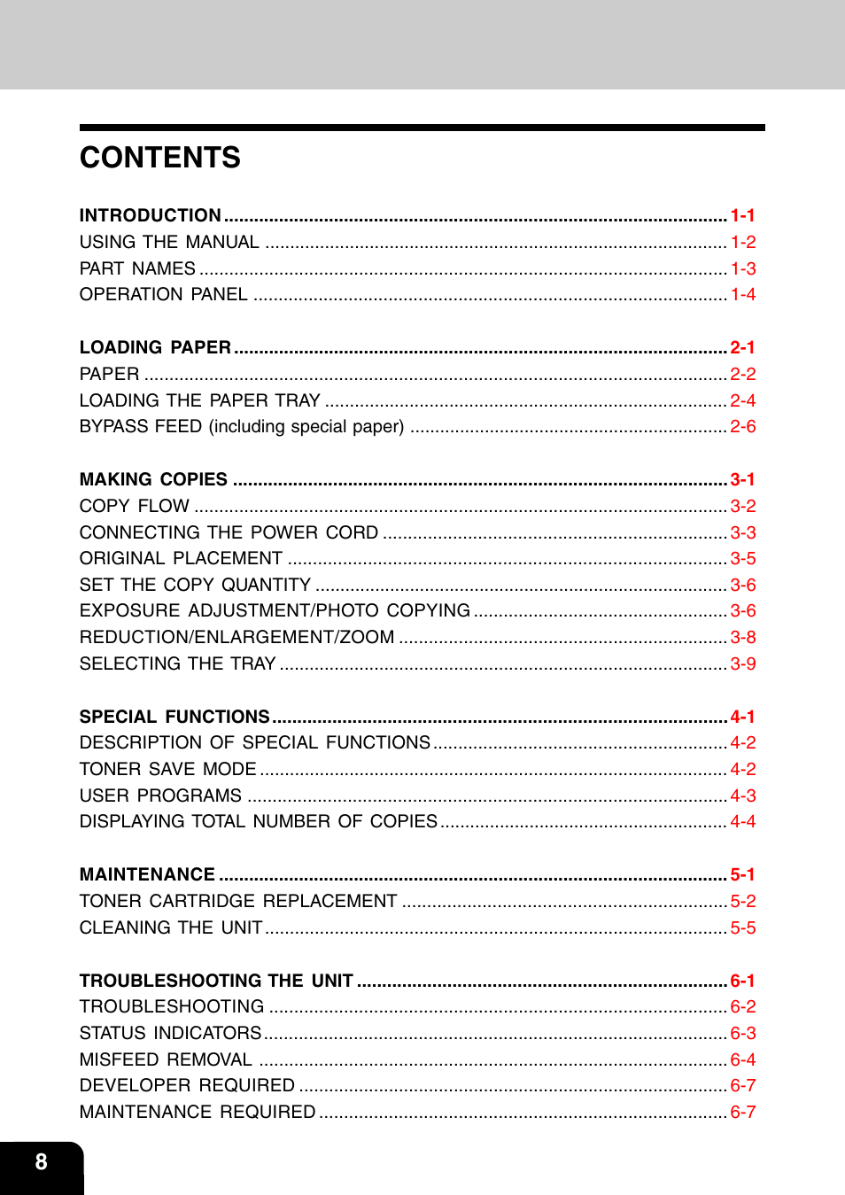 Toshiba 120/150 User Manual | Page 9 / 94