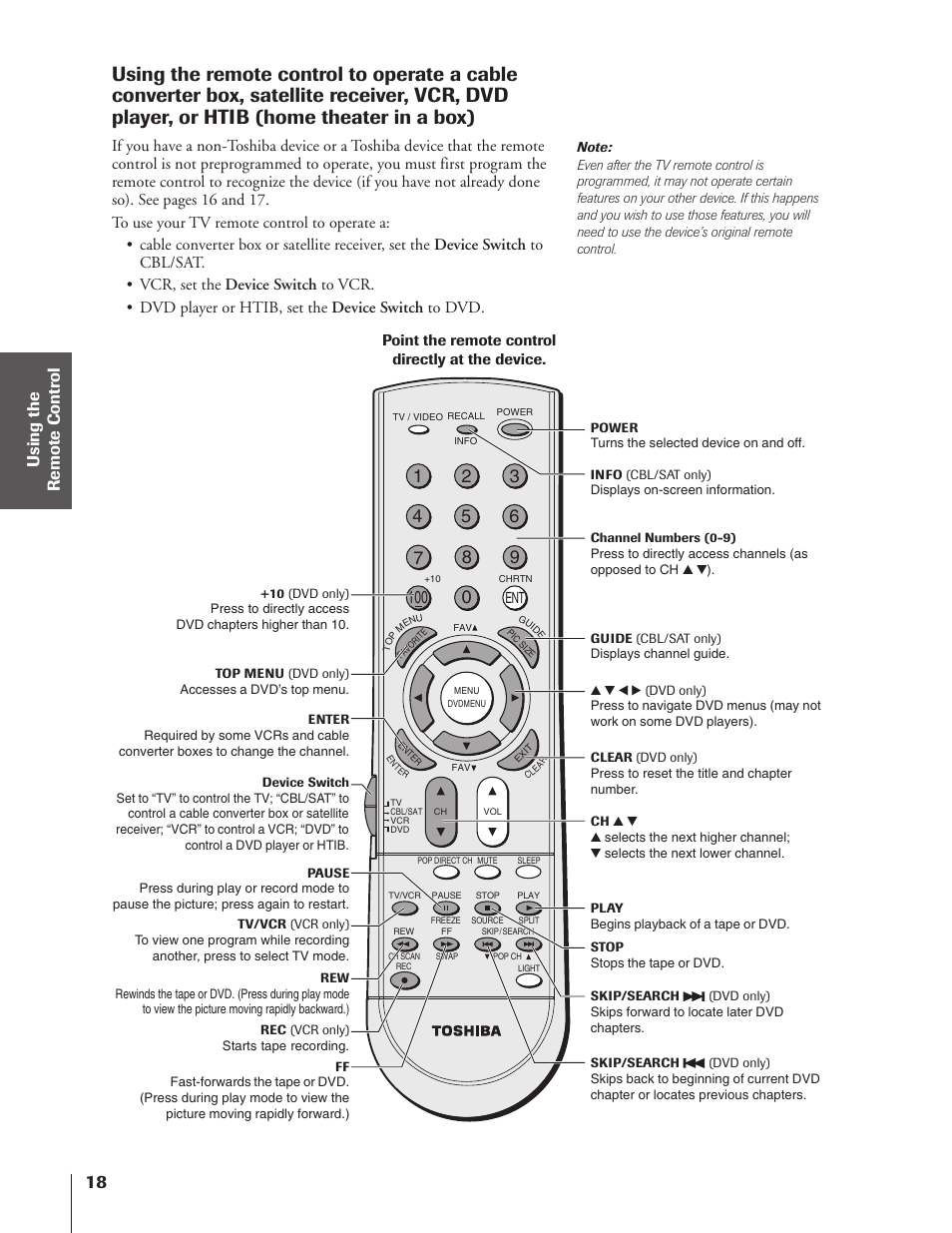 Toshiba 32HF73 User Manual | Page 18 / 59