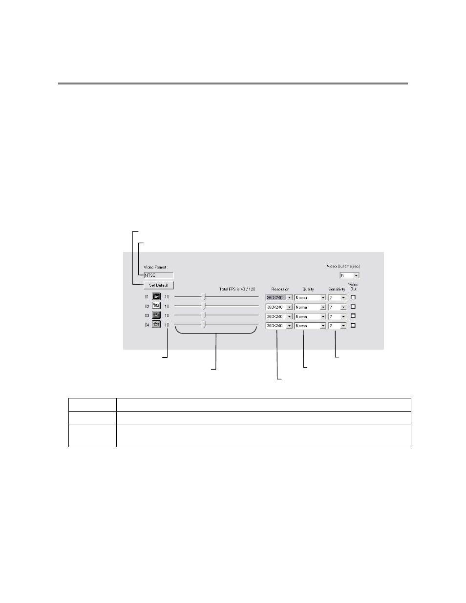 Frame setup overview, Frame setup (4 ch x120 model) | Toshiba SURVEILLIX 27829AF User Manual | Page 27 / 105
