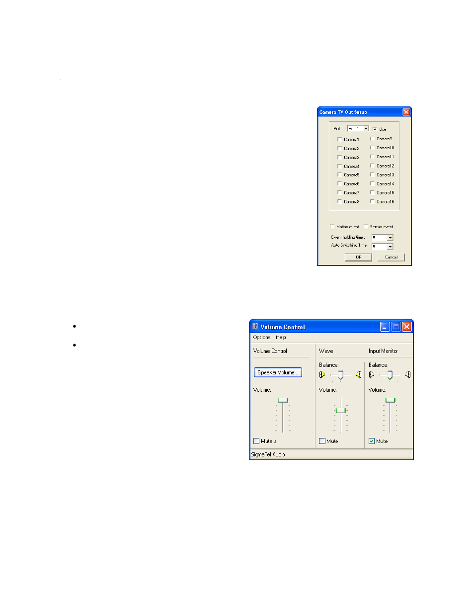 Tv-out setup (analog), Volume | Toshiba SURVEILLIX 27829AF User Manual | Page 41 / 105