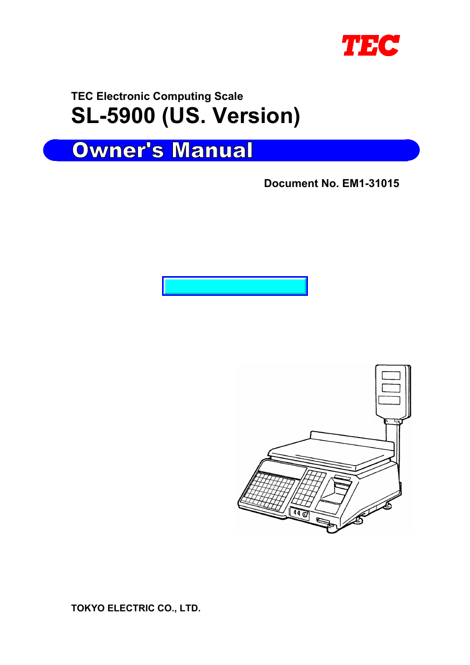 Toshiba TEC EMl-31015D User Manual | 79 pages