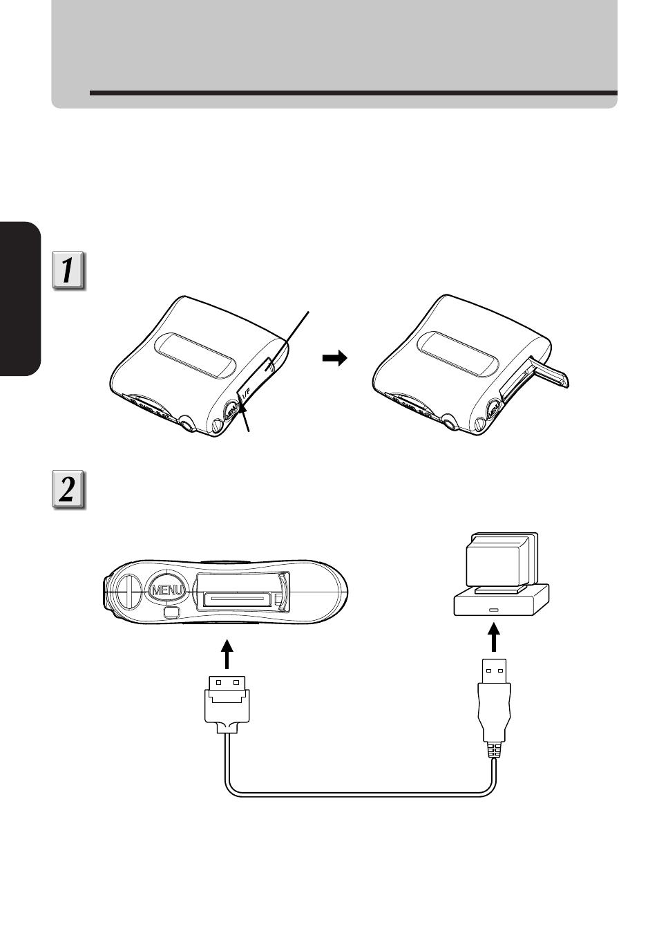 Connection to a computer | Toshiba MEA210 User Manual | Page 16 / 48