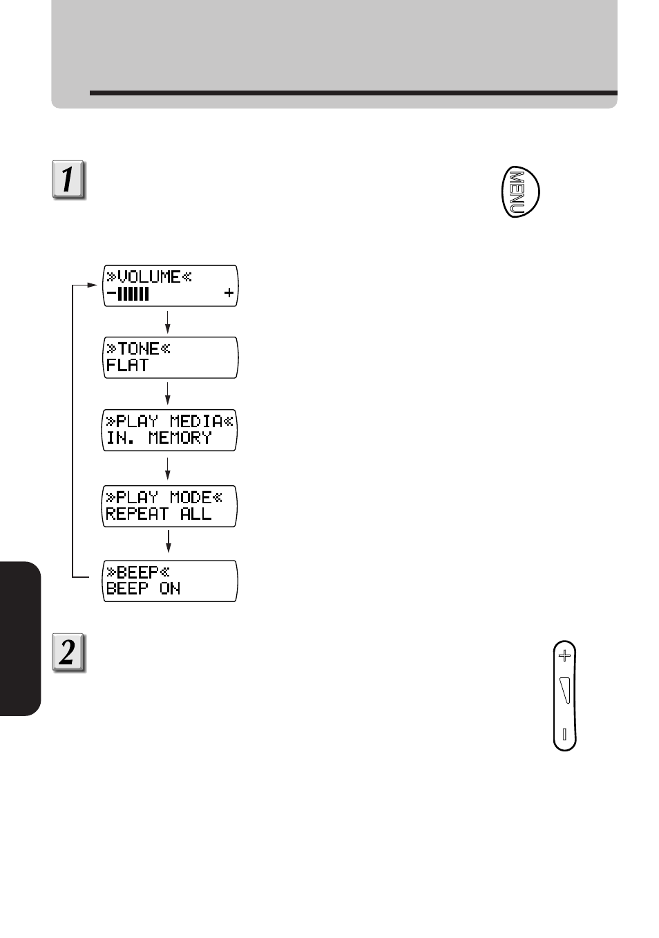 Changing the function settings | Toshiba MEA210 User Manual | Page 34 / 48