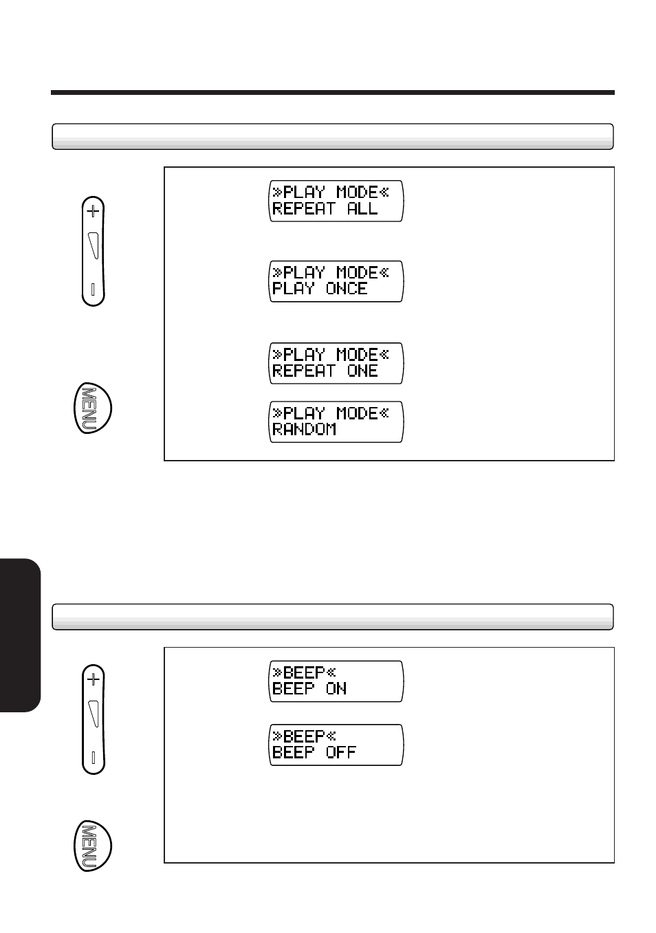 Changing the function settings (continued) | Toshiba MEA210 User Manual | Page 36 / 48