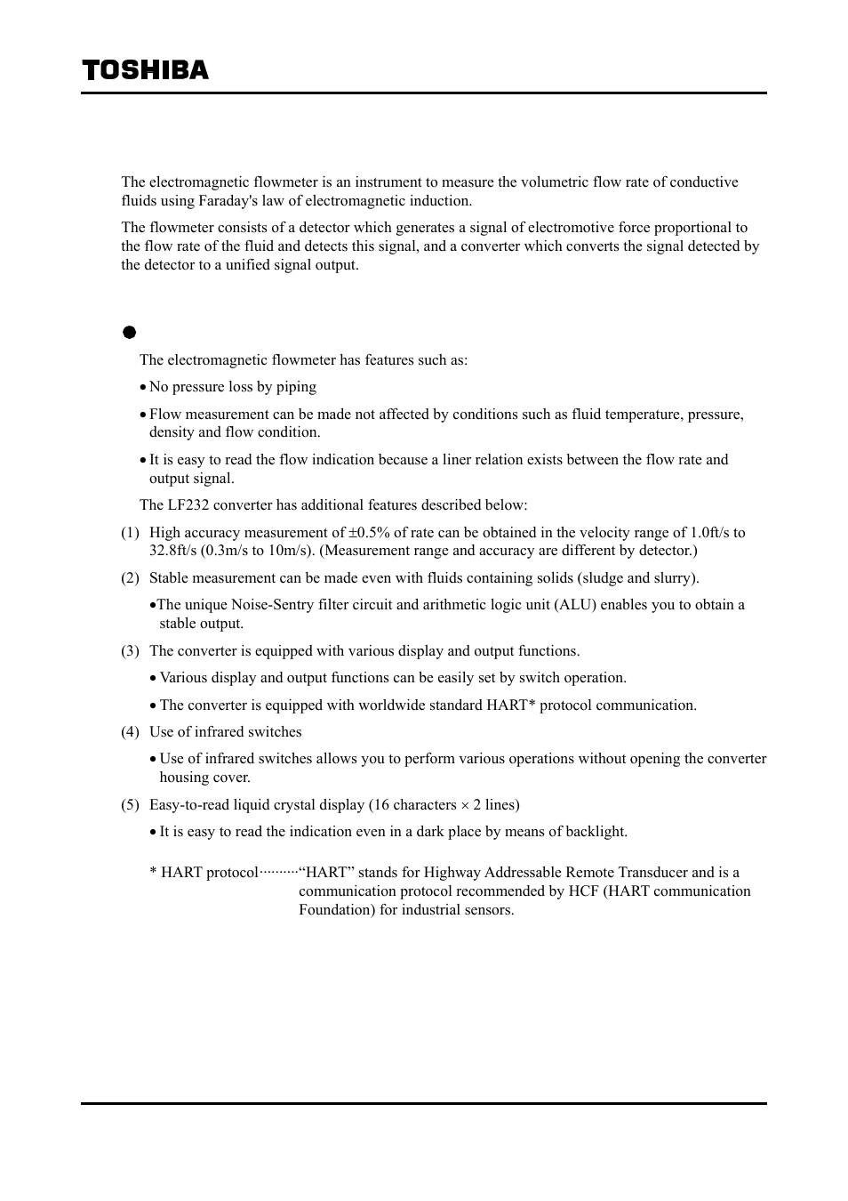 Overview | Toshiba Tohsiba Electromagnetic Flowmeter Converter L5232 User Manual | Page 12 / 174