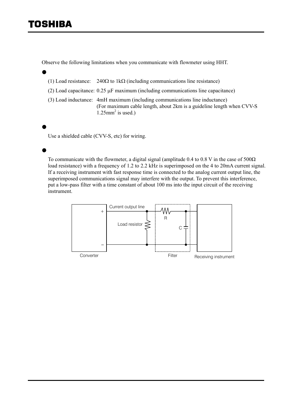 Toshiba Tohsiba Electromagnetic Flowmeter Converter L5232 User Manual | Page 153 / 174