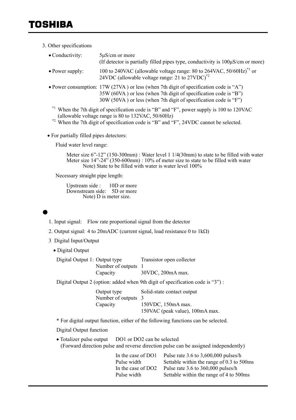 Toshiba Tohsiba Electromagnetic Flowmeter Converter L5232 User Manual | Page 167 / 174