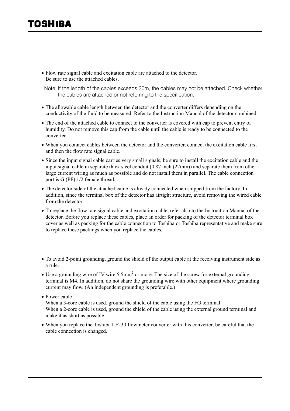 Toshiba Tohsiba Electromagnetic Flowmeter Converter L5232 User Manual | Page 23 / 174