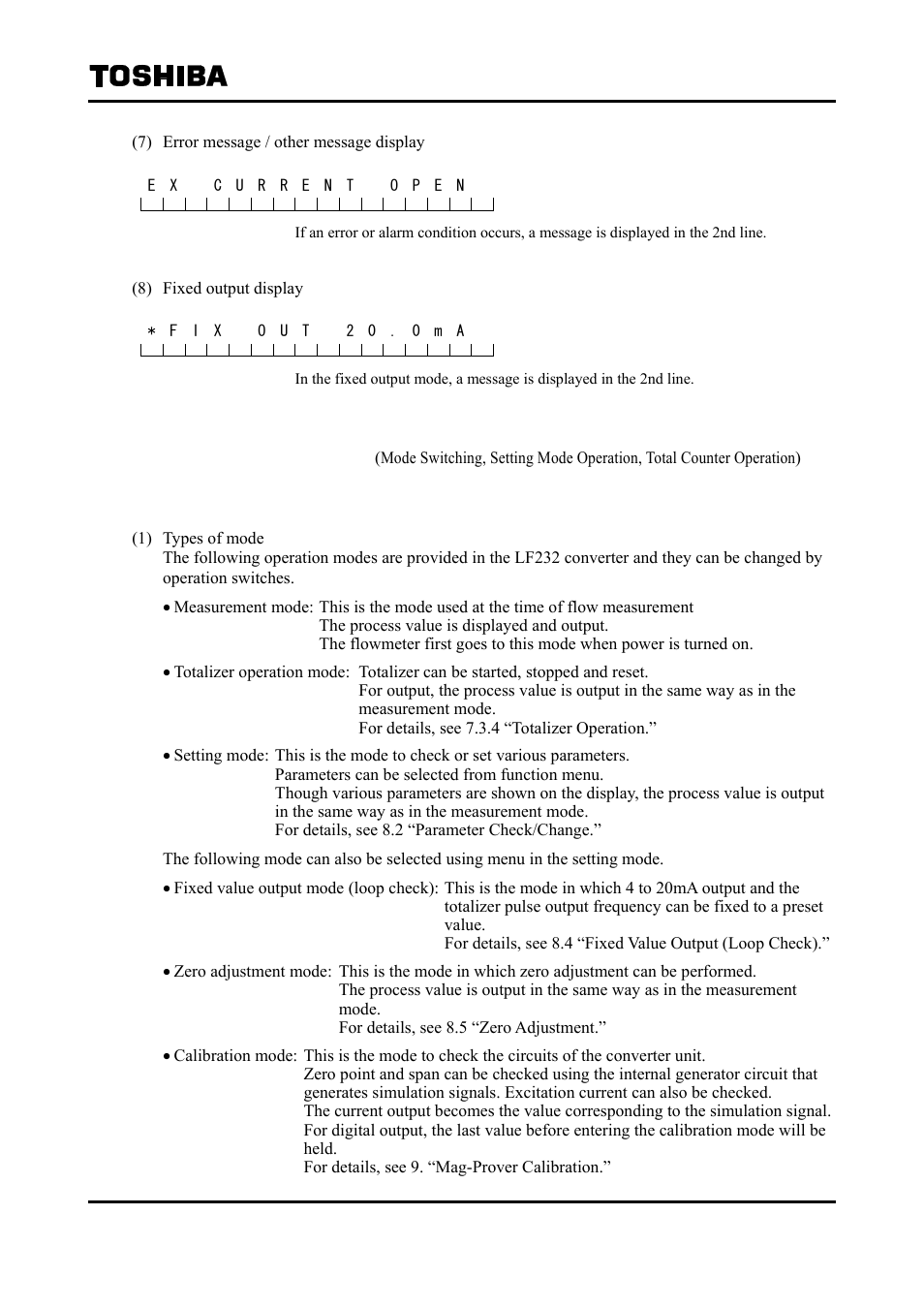 3 basic operations, 1 mode switching | Toshiba Tohsiba Electromagnetic Flowmeter Converter L5232 User Manual | Page 44 / 174