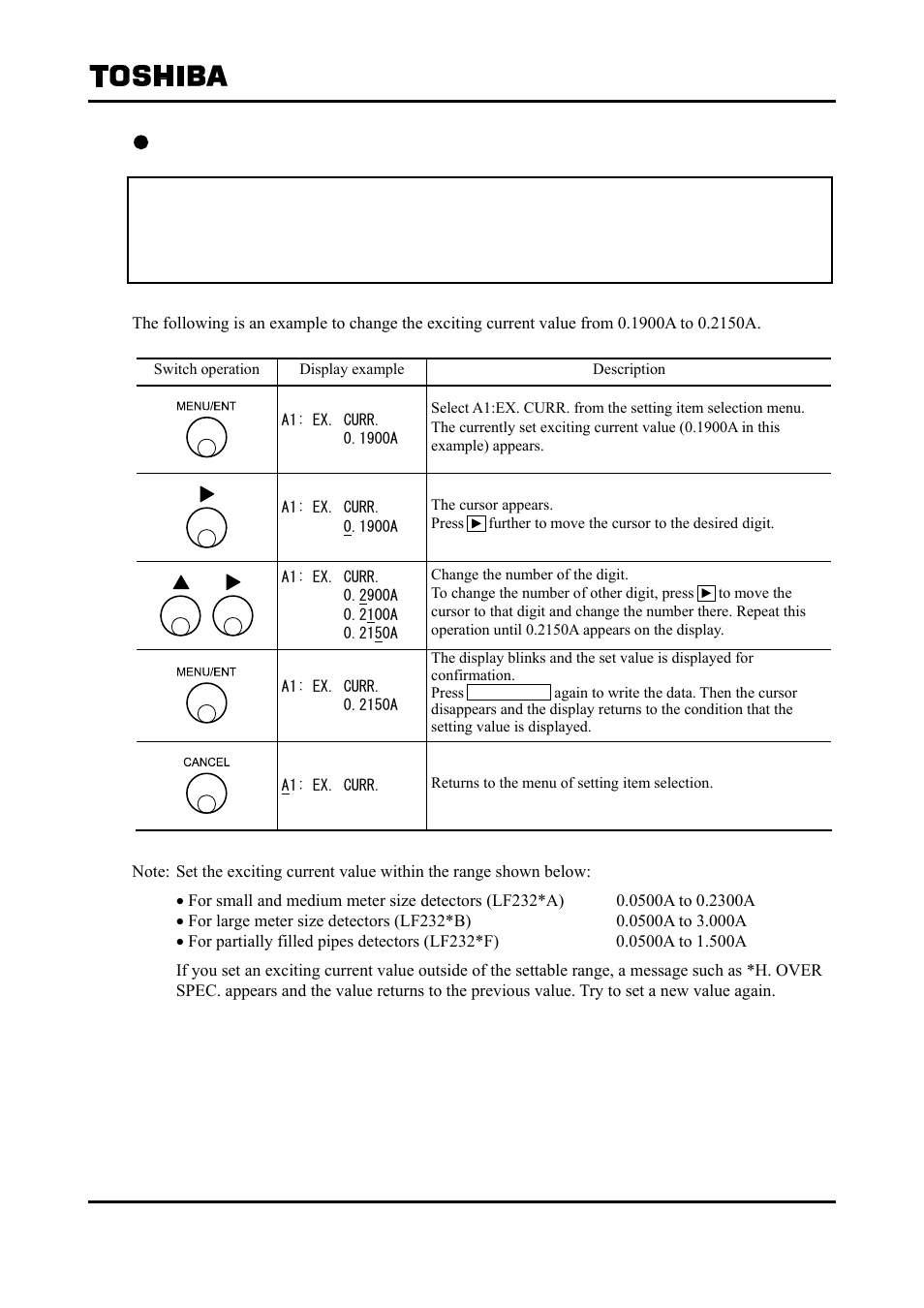 Toshiba Tohsiba Electromagnetic Flowmeter Converter L5232 User Manual | Page 58 / 174