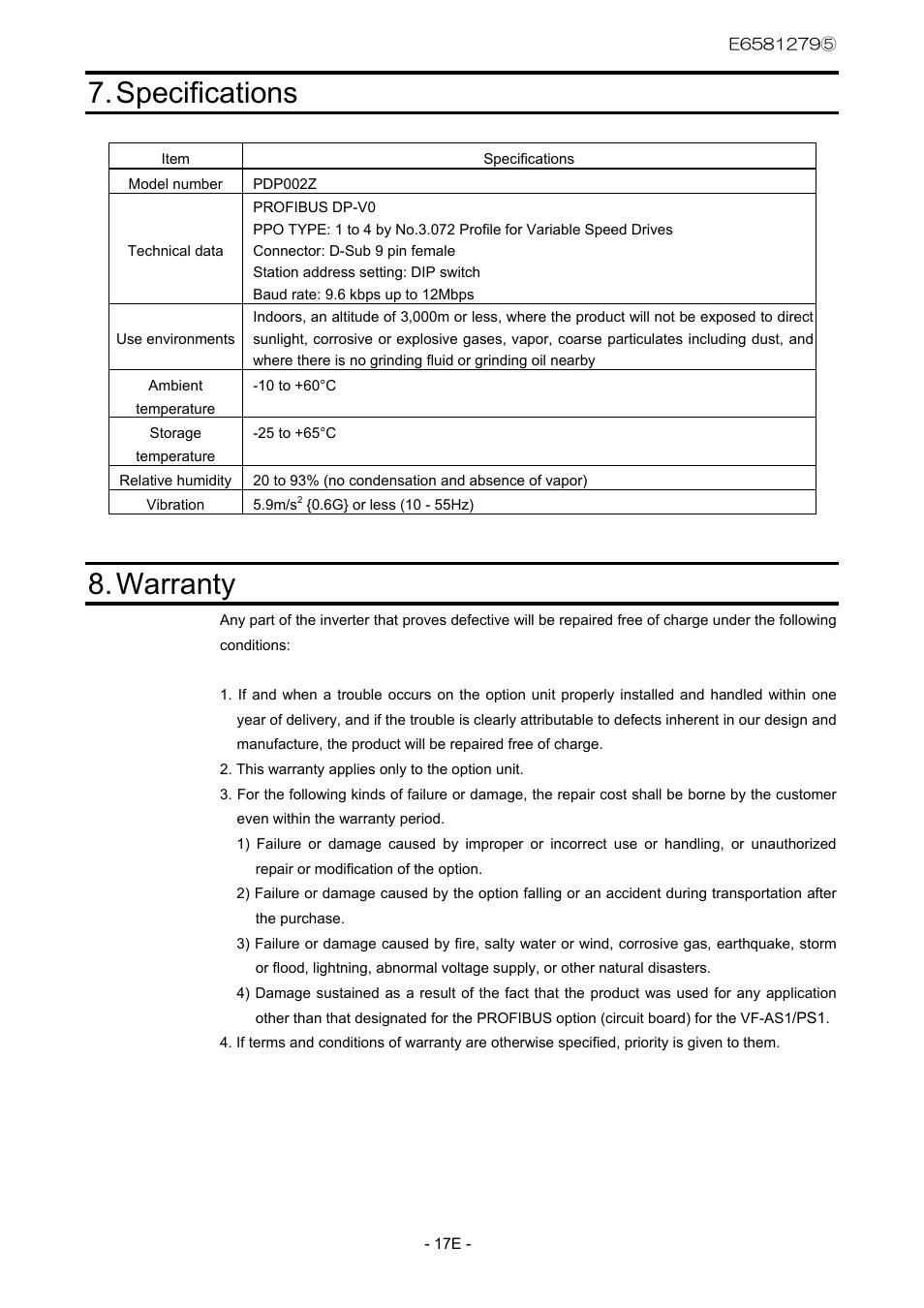 Specifications, Warranty | Toshiba PDP002Z User Manual | Page 18 / 18