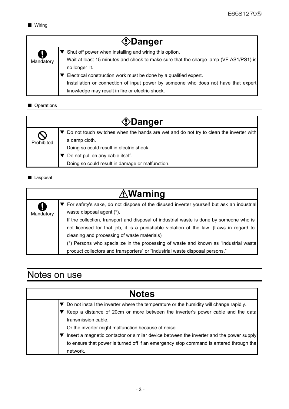 Danger, Warning | Toshiba PDP002Z User Manual | Page 4 / 18