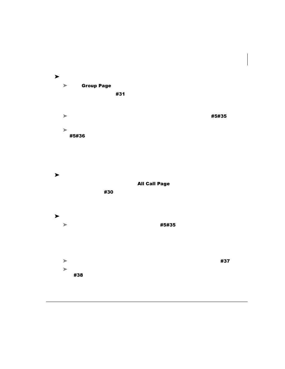 Answering a page, All call page, Emergency page | Toshiba DKT3000/2000 User Manual | Page 59 / 104