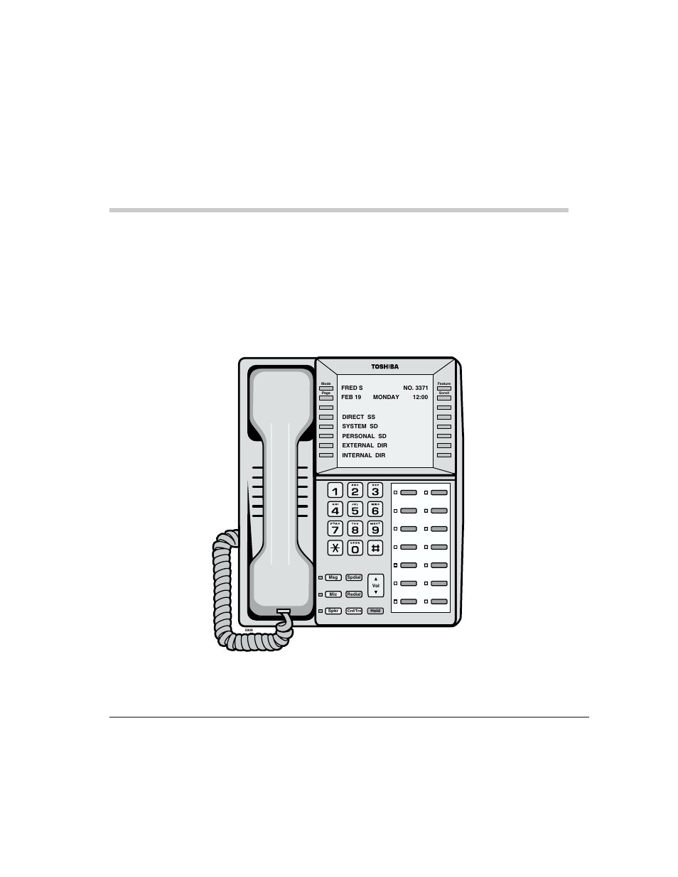 Chapter 4 - dkt3014 lcd features, Chapter 4 – dkt3014 lcd features, Dkt3014 lcd features | Dkt3014-sdl telephone | Toshiba DKT3000/2000 User Manual | Page 71 / 104