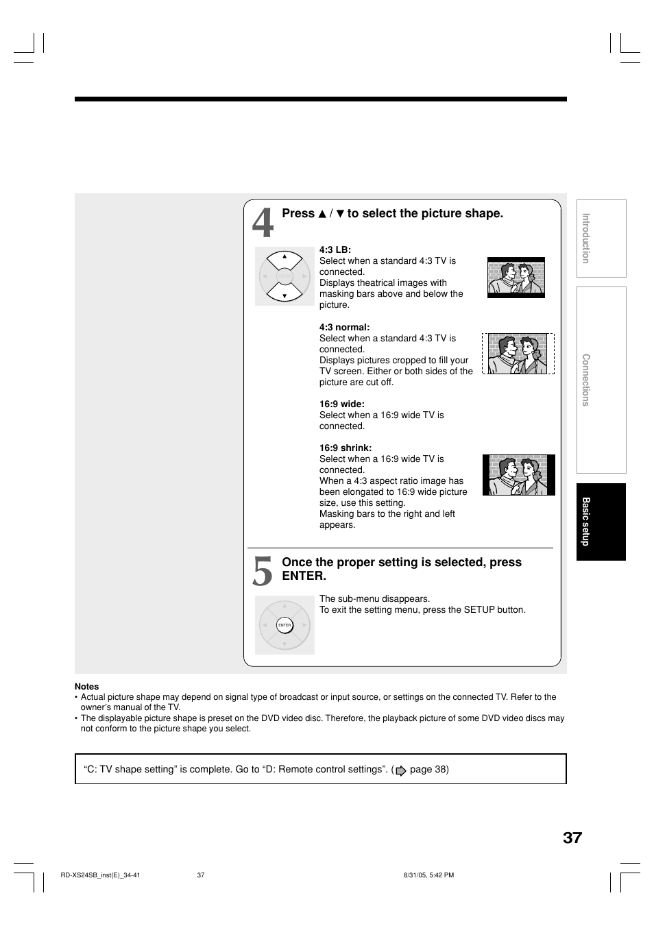 Toshiba RD-XS24SB User Manual | Page 37 / 41