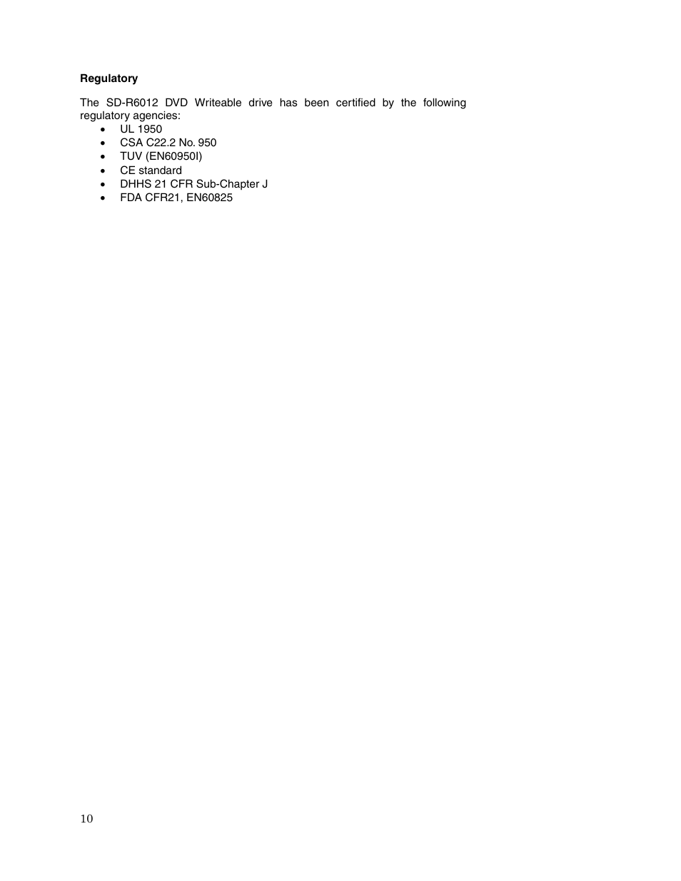 Toshiba SD-R6012 User Manual | Page 12 / 13